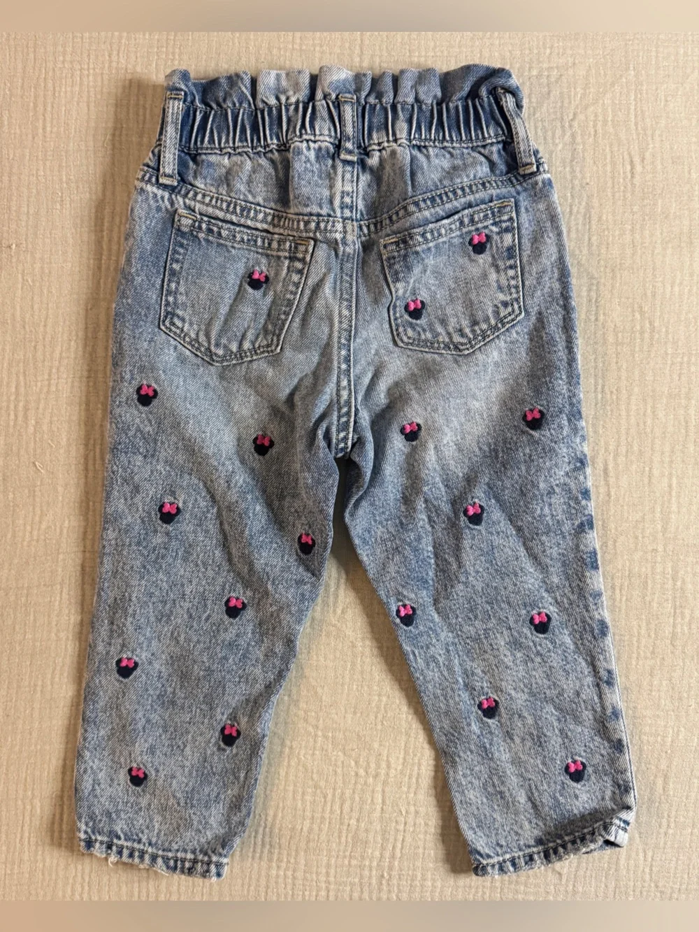 Baby GAP x Disney Minnie Mouse Embroidered Just Like Mom Jeans